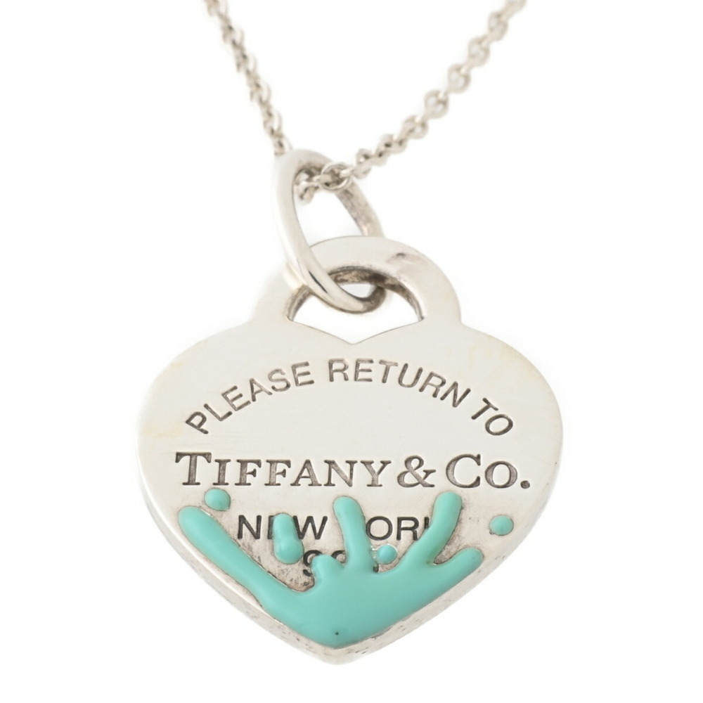 TIFFANY Blue Heart Necklace - Picture 5 of 8